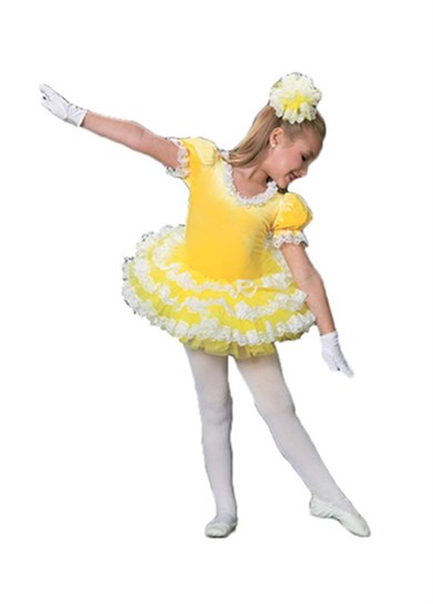Dantelli Fırfır Tütü Bale ve Dans Kostümü