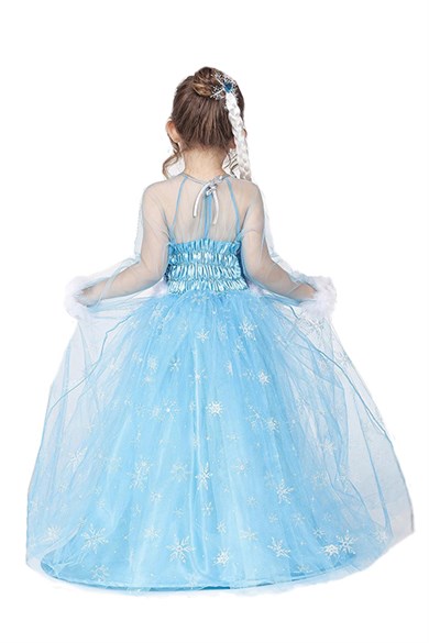 Prenses Elsa Karlar Kralicesi Çocuk Kostümü PS-11